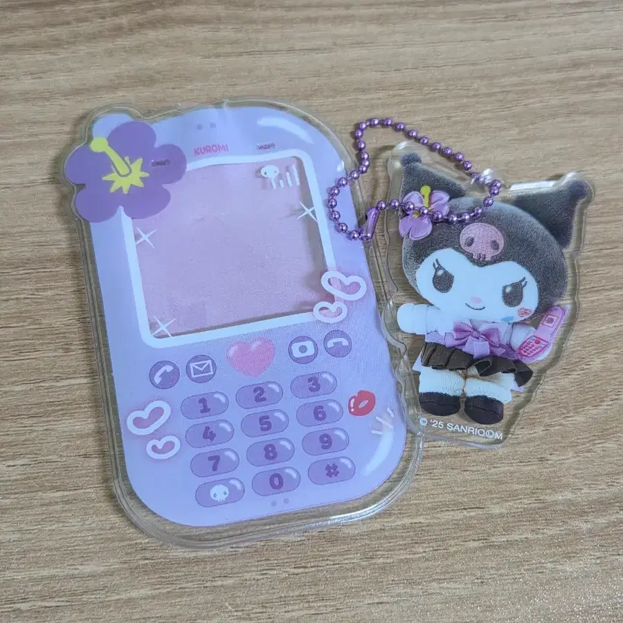 산리오 쿠로미 PVC 폰 키링