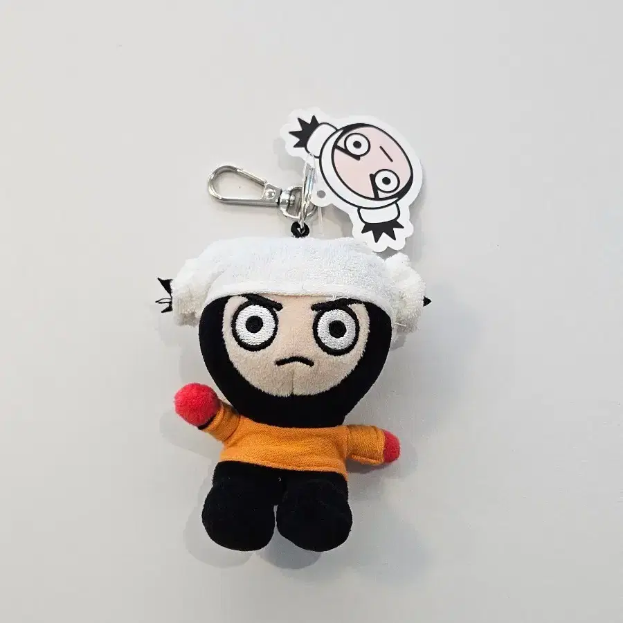 미사용 새상품) 뿌까 양머리 가루 찜질방 인형 키링 8cm