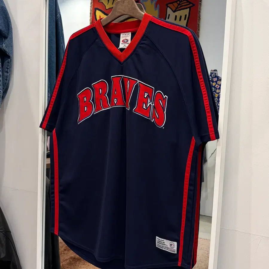 00s True Fan MLB 애틀랜타 브레이브스 베이스볼 웜업 저지