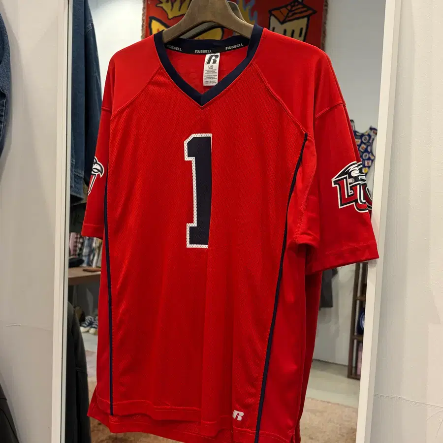Rwssell 러셀 NCAA 리버티 플레임스 풋볼 저지