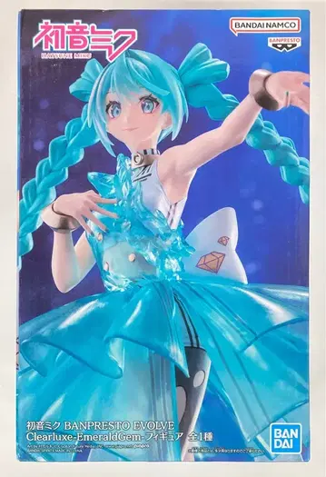 BANDAI SPIRITS 피규어 VOCALOID 하츠네 미쿠 BANPRESTO EVOLVE Clearluxe-EmeraldGem-