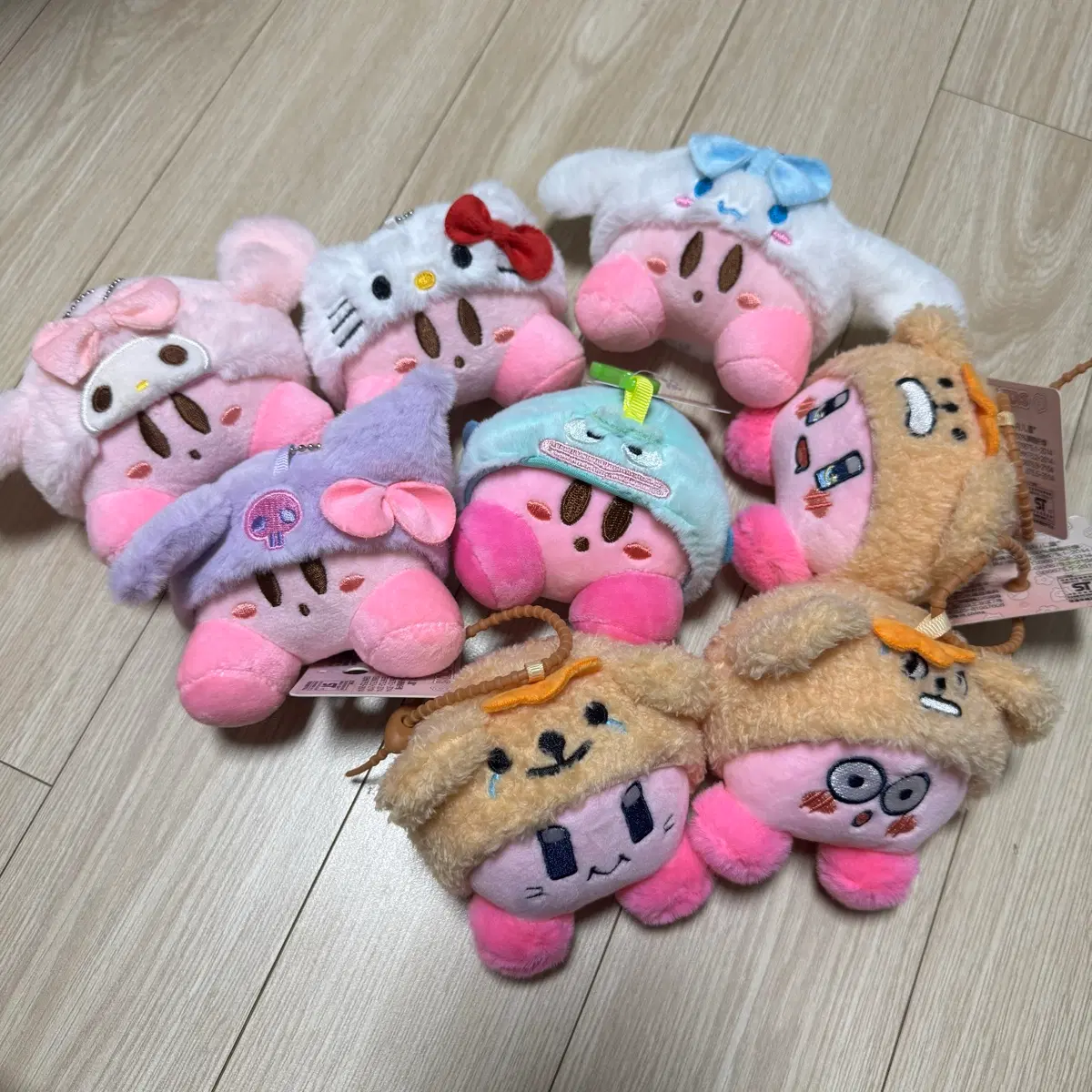 산리오 별의커비 인형키링 일괄팝니다