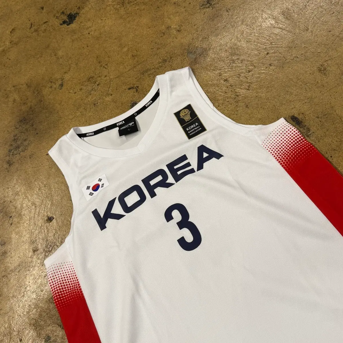 [정품/L] 코리아 한국 농구 협회 유니폼 3번
