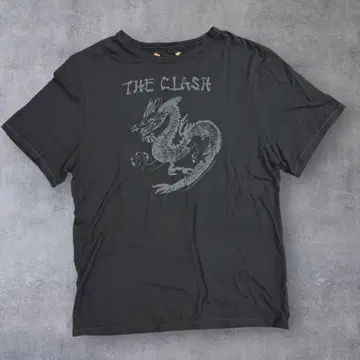 Bravado제 The Clash 더 크러쉬 티셔츠 드래곤 블랙
