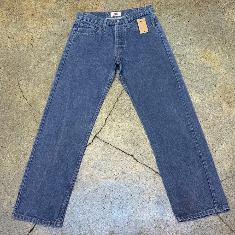 90s Made in USA 미국 빈티지 리바이스 501 그레이 블랙진 흑청 청바지