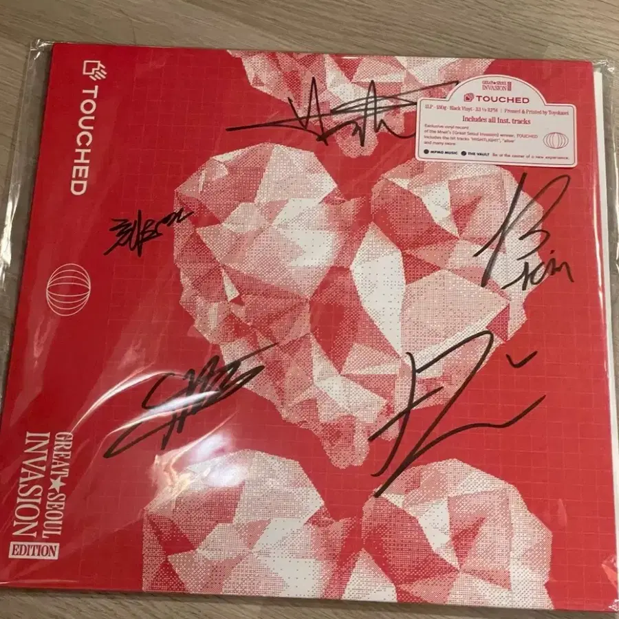 터치드 그서인 GSI 미개봉 사인 lp