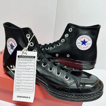 새상품 컨버스 척테일러 ct70 블랙 가죽 27cm