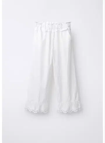 ZARA 프릴 자수 팬츠