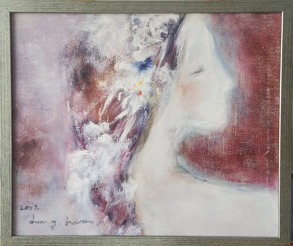 캔버스 소재의 원화느낌 그림