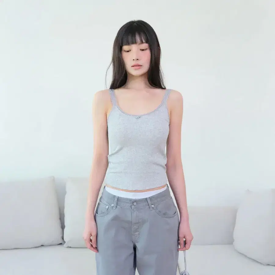 그로브스토어 GRVB_ROSELIE SLEEVELESS(GREY)
