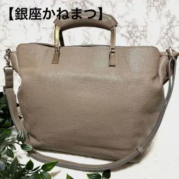 [ GINZA 카네마츠 ] 숄더백 2way 주름 가공 백