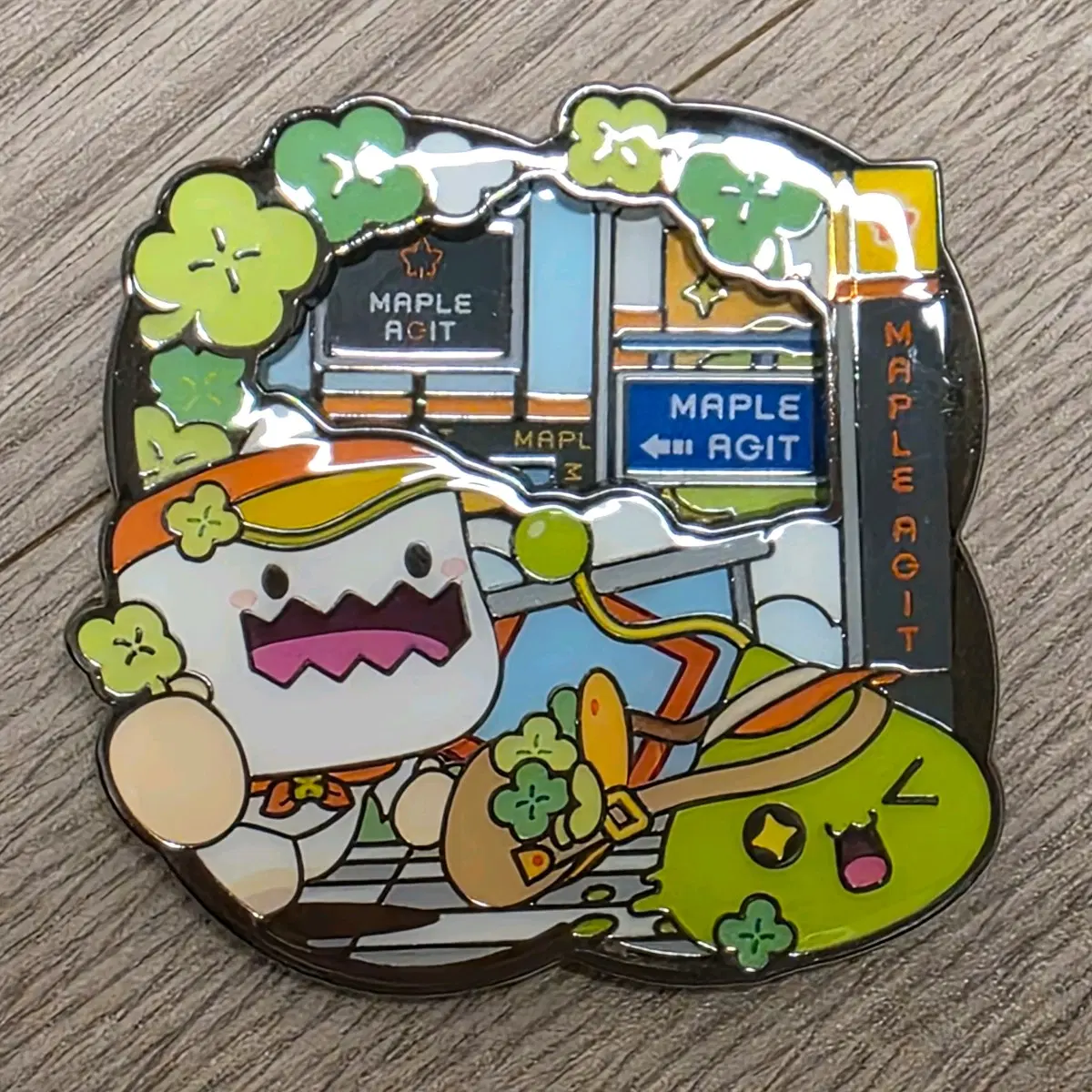 메이플스토리 아지트 금속캔뱃지 예티2
