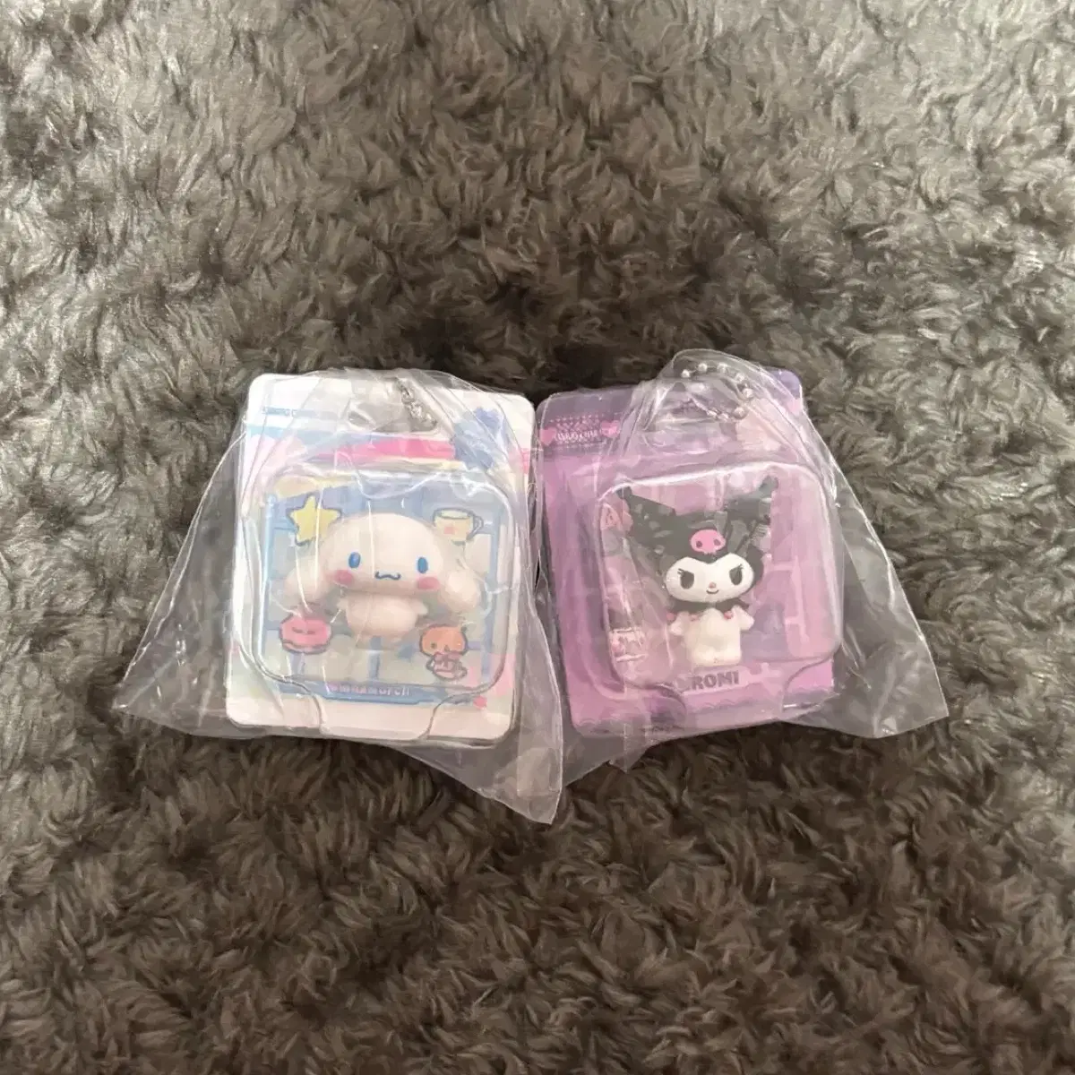 산리오 패키지 미니어처 시나모롤 쿠로미 가챠