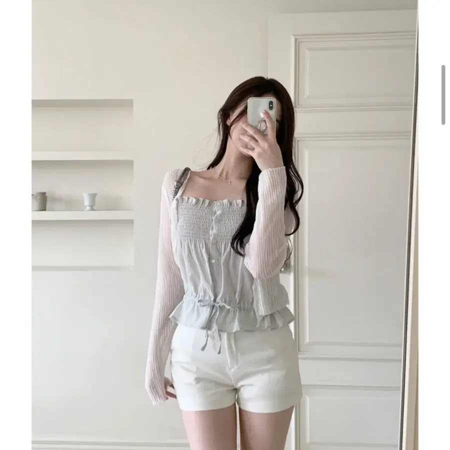 여름 쉬폰 나시 가디건