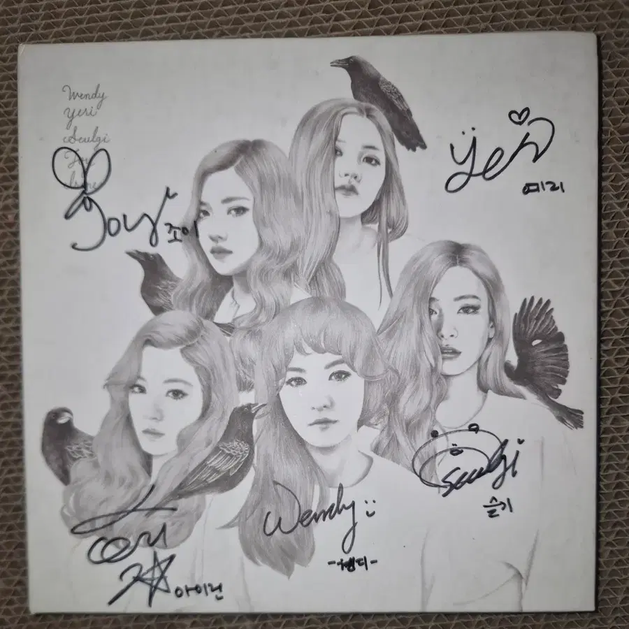레드벨벳 아이스크림 케이크 아크케 친필 싸인 앨범 포카 X