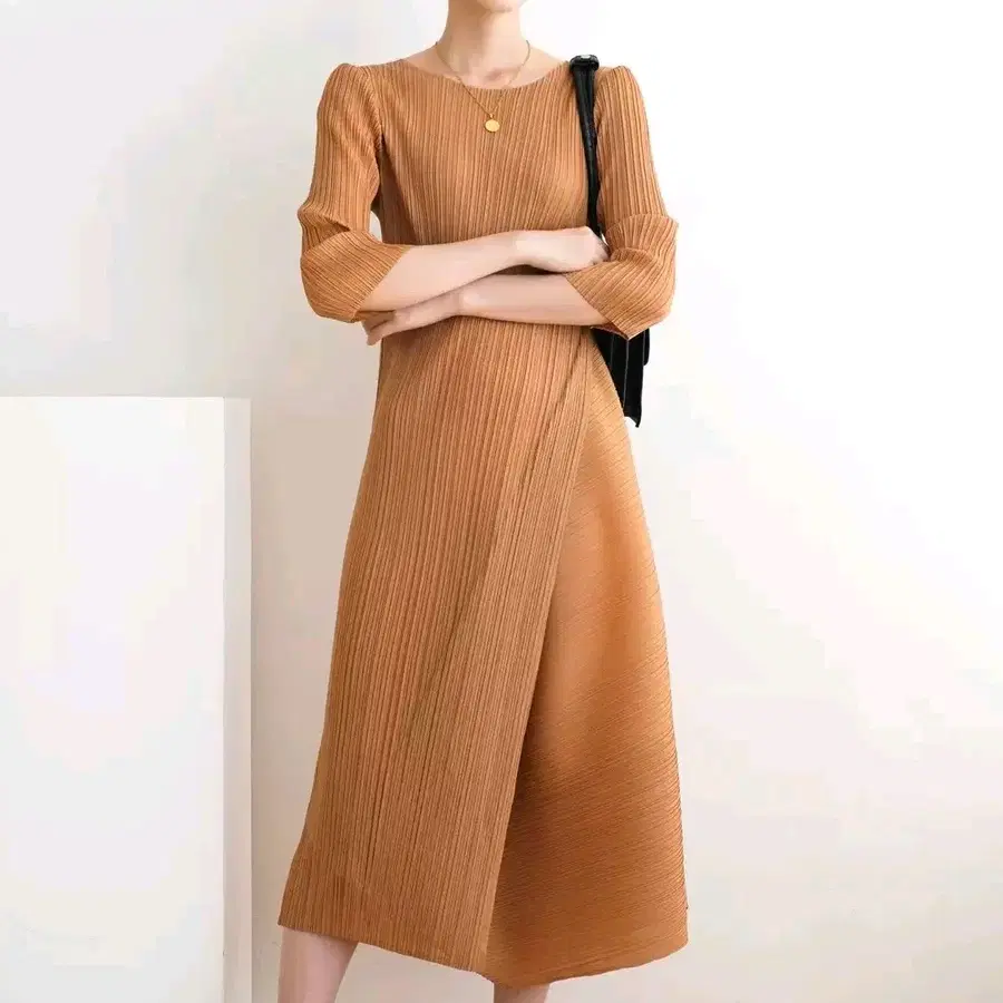 주름 플리츠 롱원피스