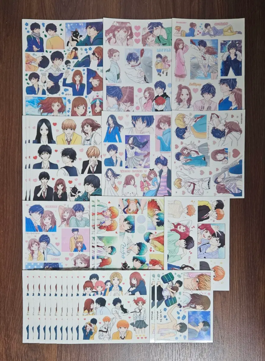 아오하라이드 & 호리미야 애니 인믹 인스 다꾸 스티커 띵 처분