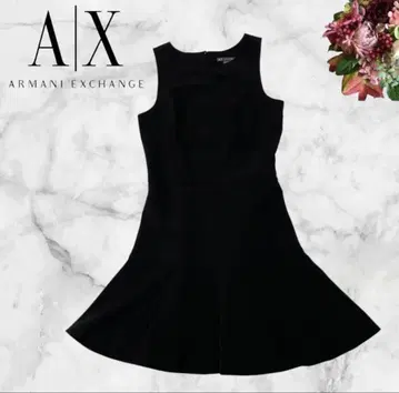 Armani Exchange 블랙 슬리브리스 원피스 M