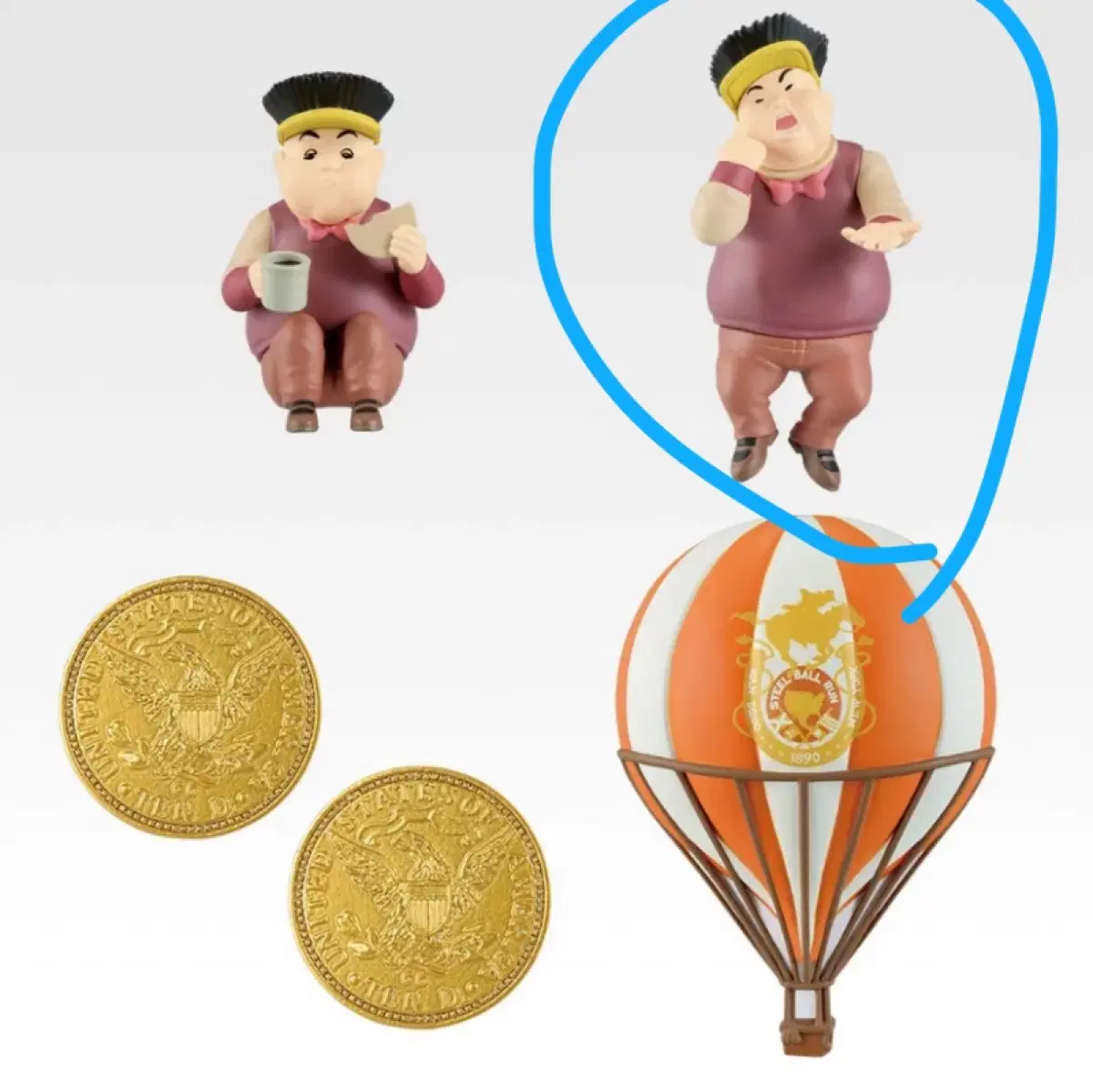 죠죠 스틸볼런 쿠지 G상 데스크탑 마스코트