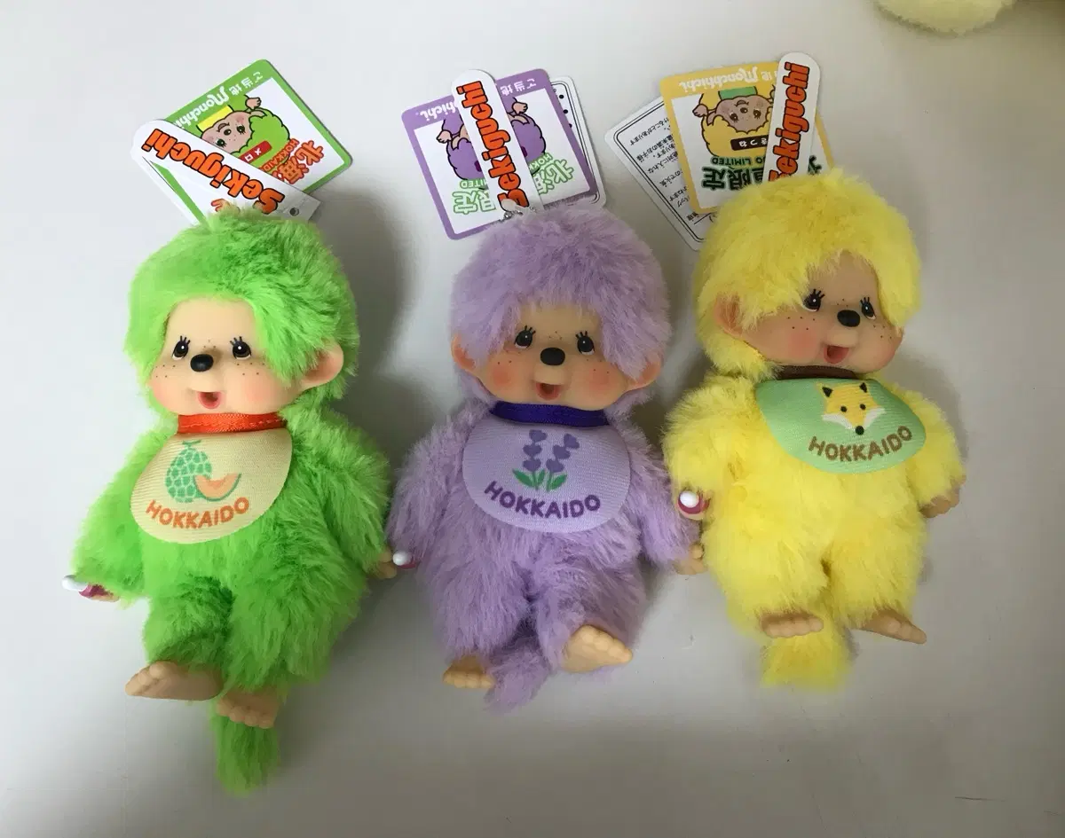 홋카이도 한정판 인형 멜론 라벤더 여우 몬치치