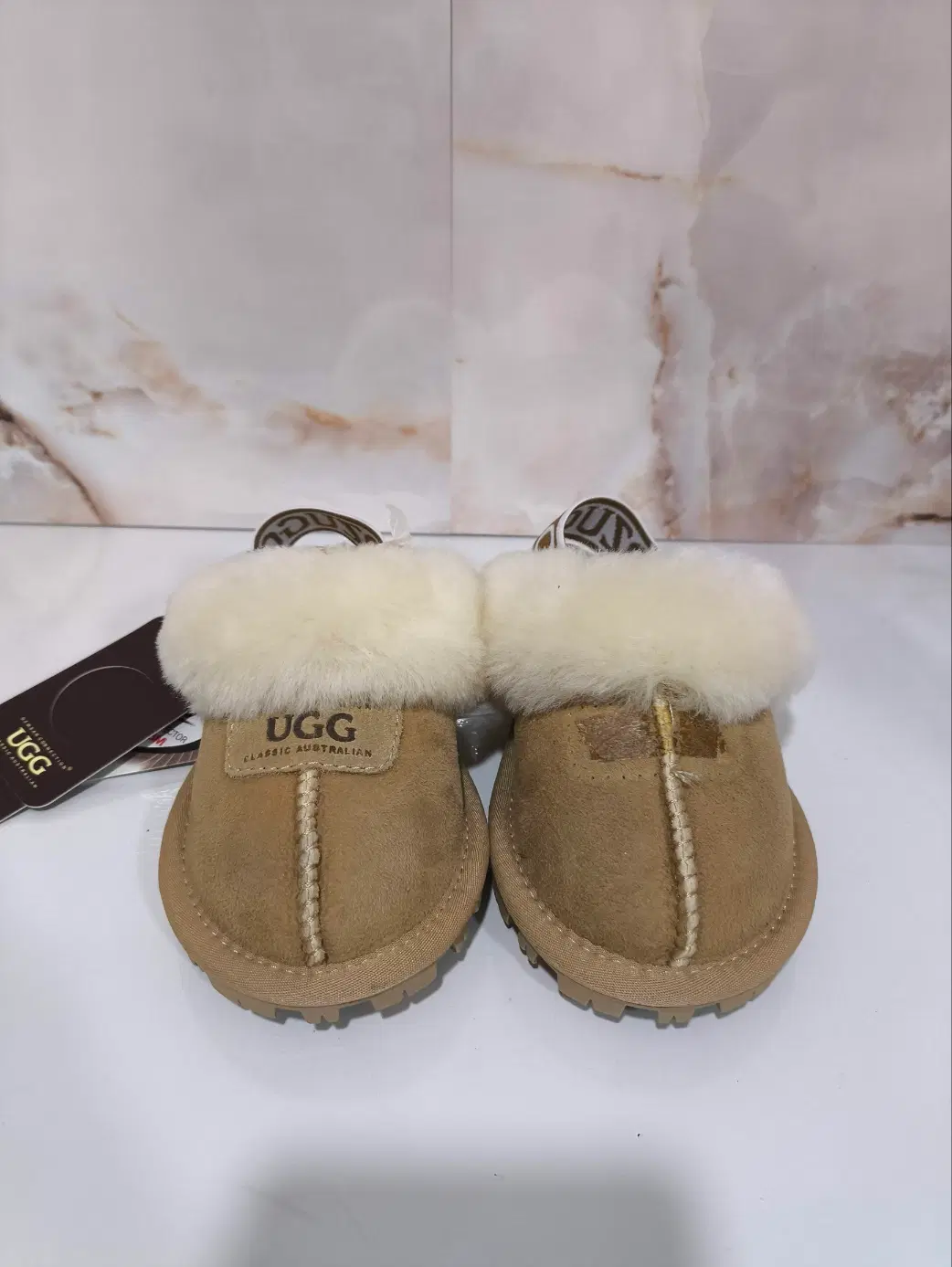 180mm 키즈 어그 앤슬리 양털 슬리퍼