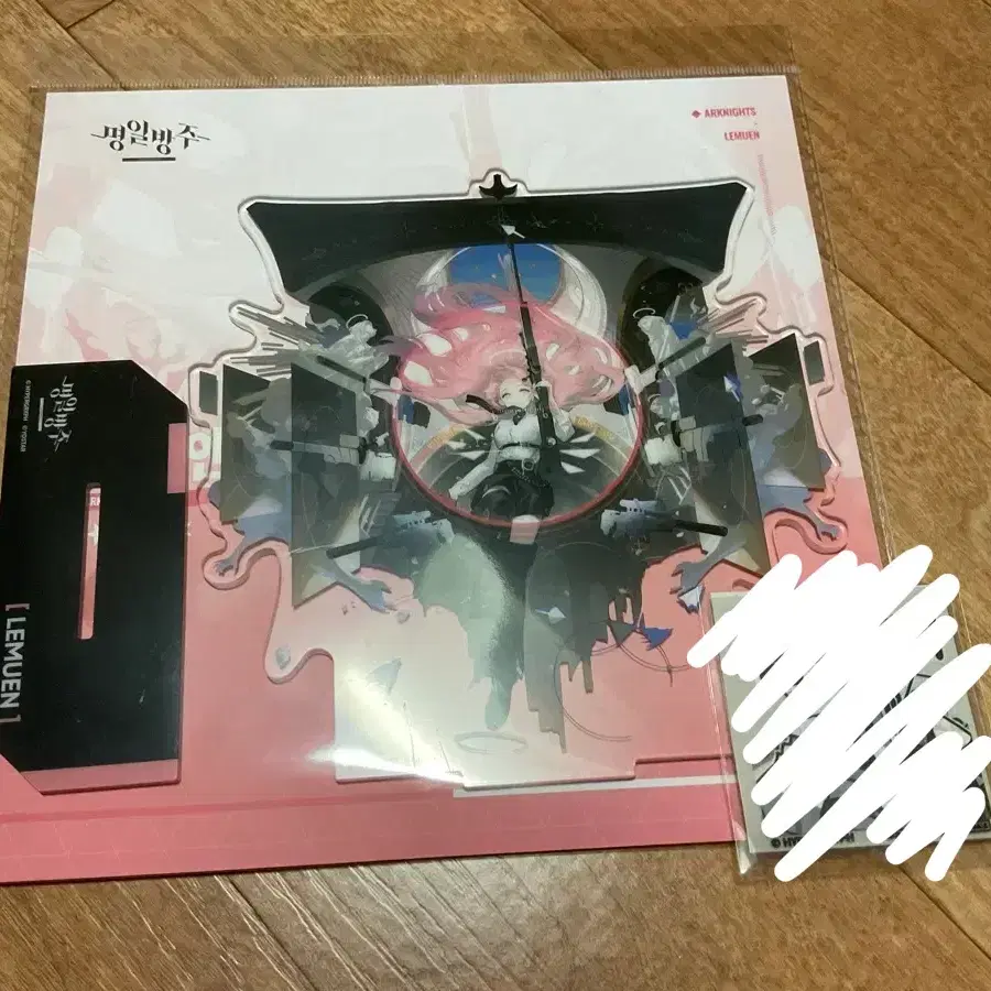 명일방주 명방 팝업 르무엔 2정 아크릴스탠드 팝업 쇼핑백 판매