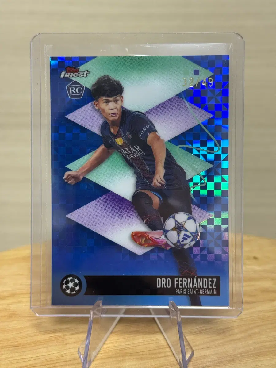 탑스 finest PSG 드로 루키 49 한정카드