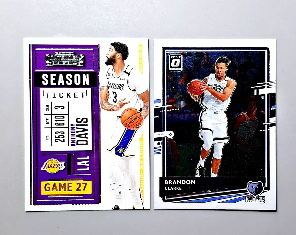 NBA 앤서니데이비스 브랜든 클락 2장 묶음