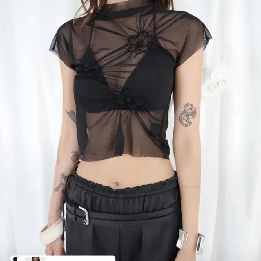 딥스웨이 LIMITED | Petal Gather T (mesh ver.)