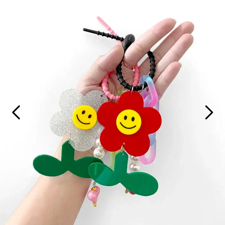 꽃 키링 데이지 키링