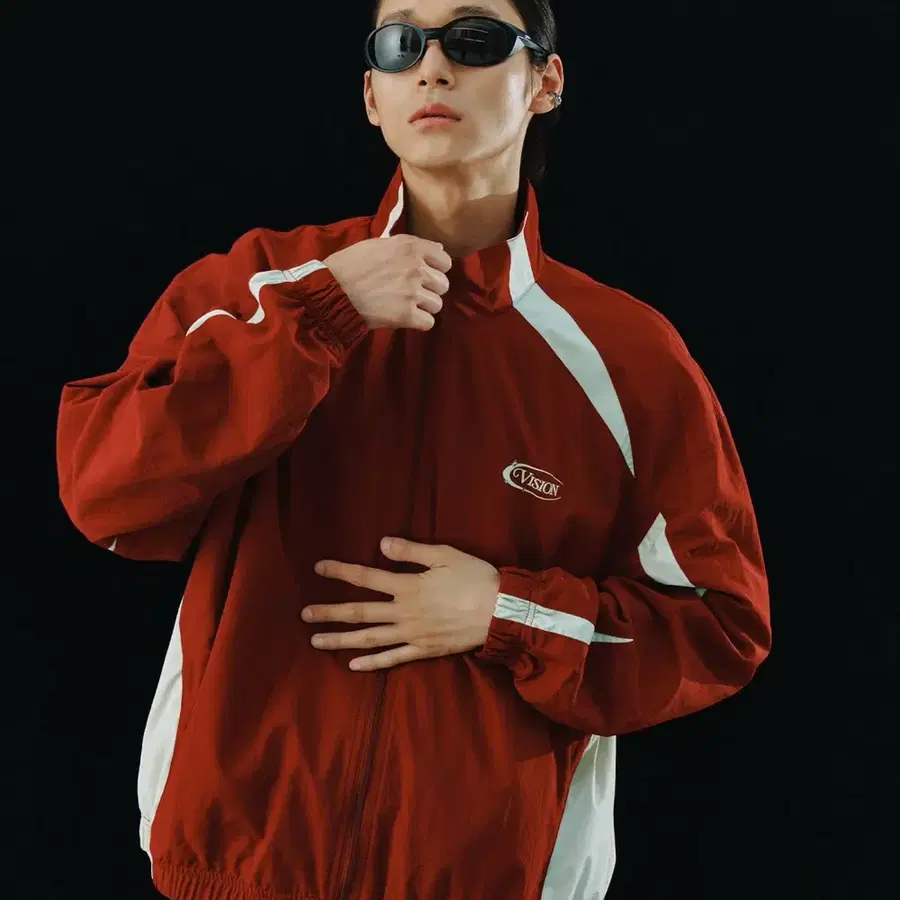 비전스트릿웨어 Blocking Wind Jacket Burgundy 윈드 자켓 버건디 XL