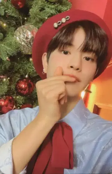 StrayKids Christmas EveL 승민 트레이딩 카드 빨간색