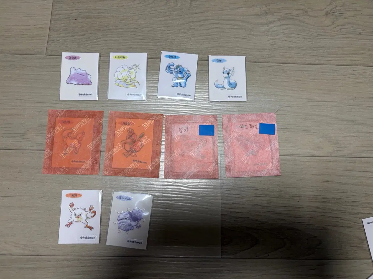 포켓몬 띠부씰 아트워크 픽셀 다양한 띠부씰