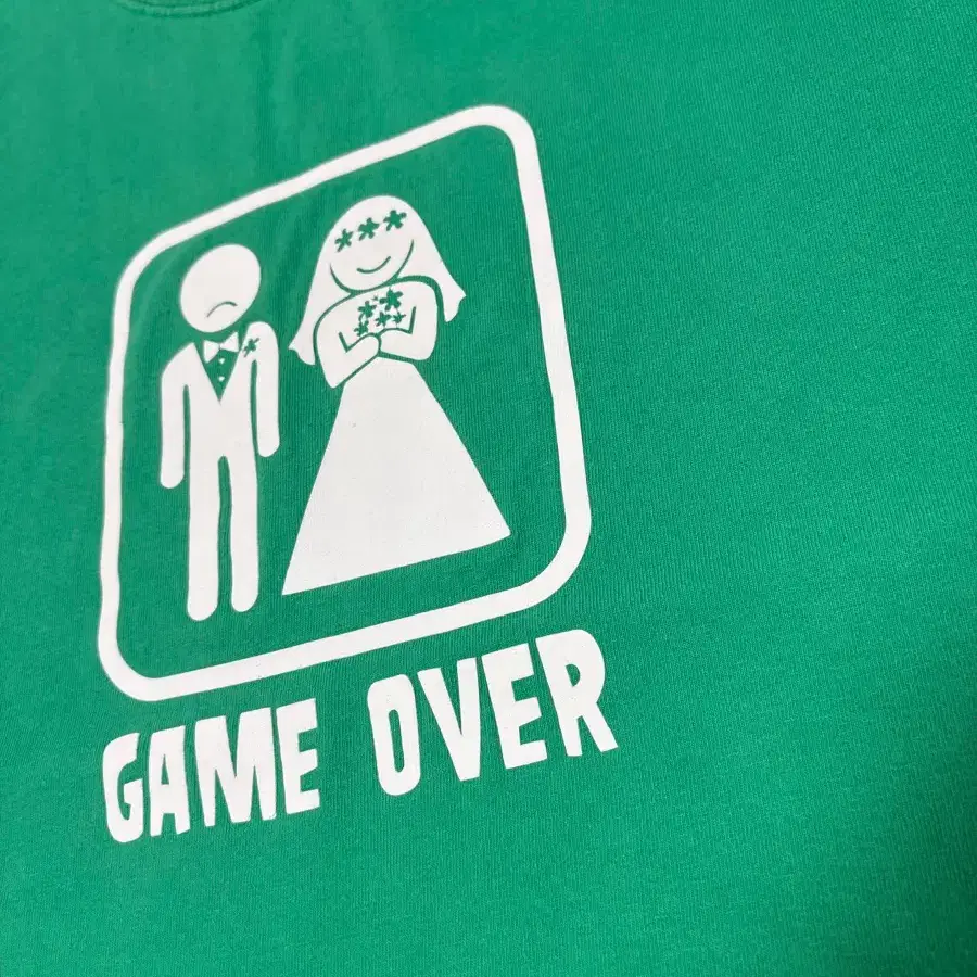 00s gameover 게임오버 유머 티셔츠 XL