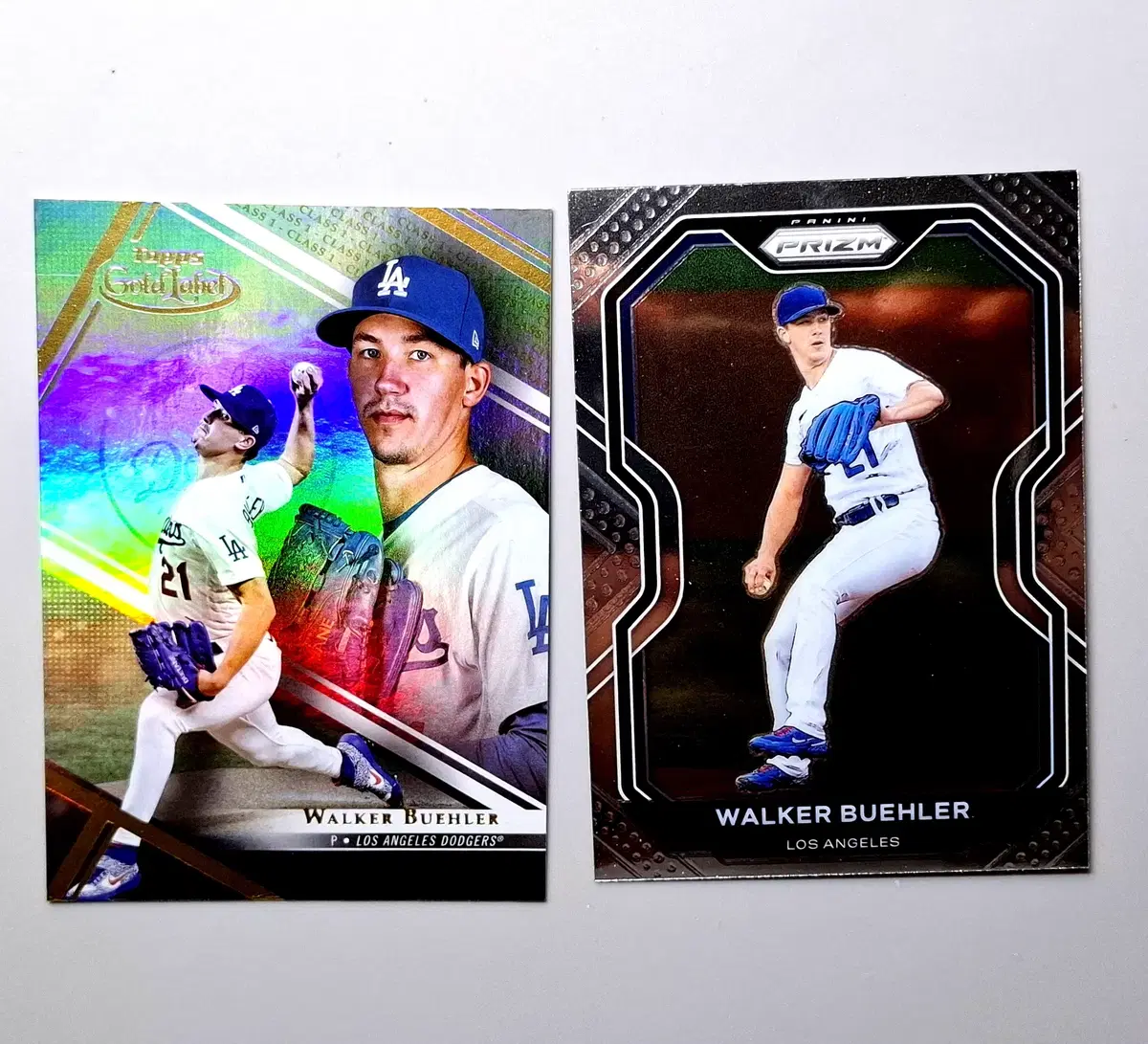 MLB 워커뷸러 2장 묶음 탑스 골드라벨, 프리즘