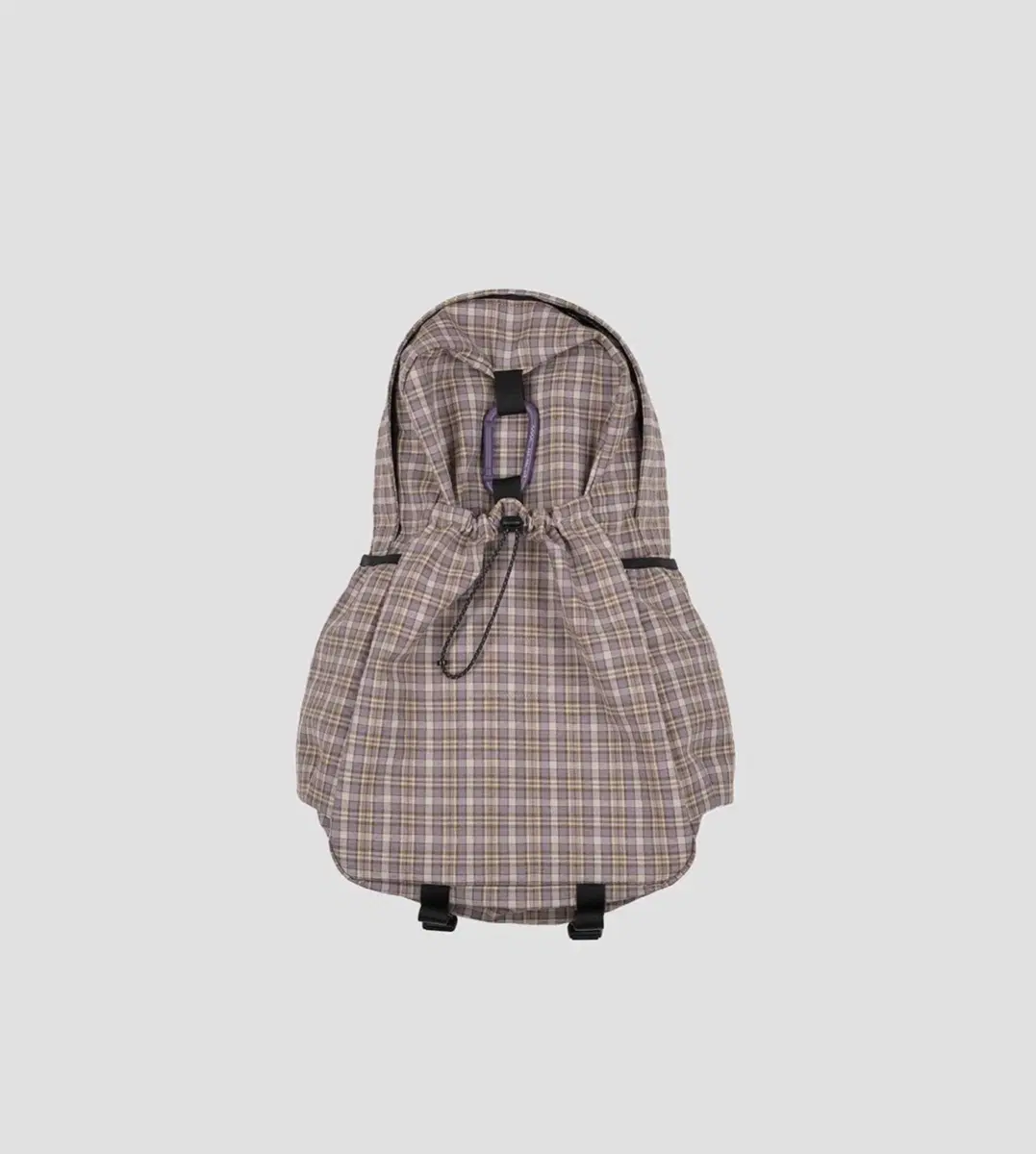 에메모가든 백팩 95 mmo backpack cotton check 3layer / grape