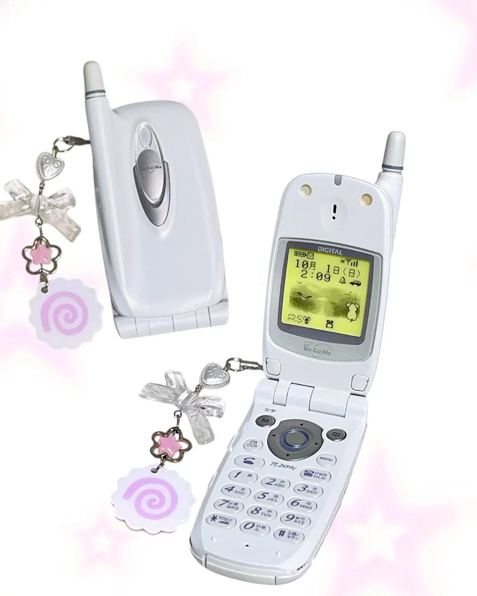 고전 도코모 강아지 목업폰 모형폰 폴더폰 일본 핸드폰 휴대폰 docomo