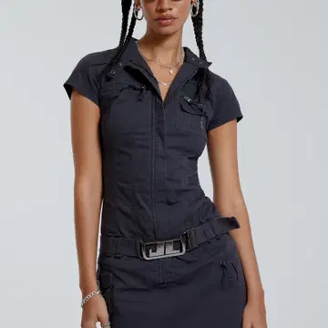 jaded london vintage grey cargo mini dress 구해요] 제이디드 런던 카고 미니 원피스 | 미니 원피스 back-in-stock:true