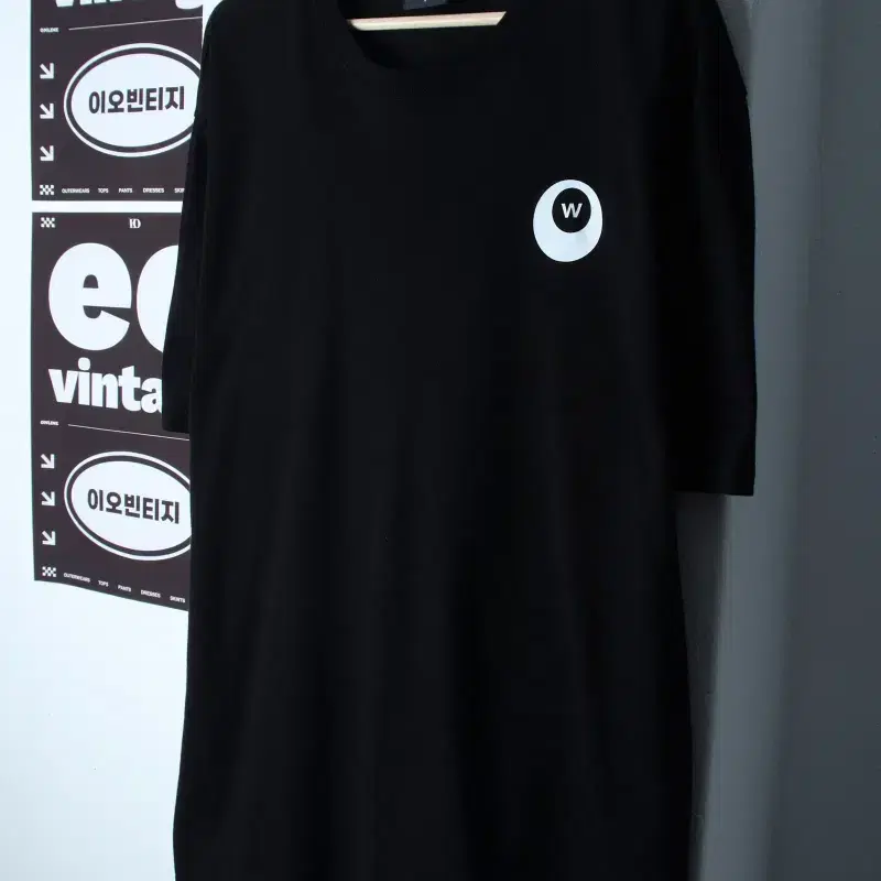 (L-2XL) 와일드락 반팔 티셔츠 8볼 프린팅 블랙 스트릿-H35939