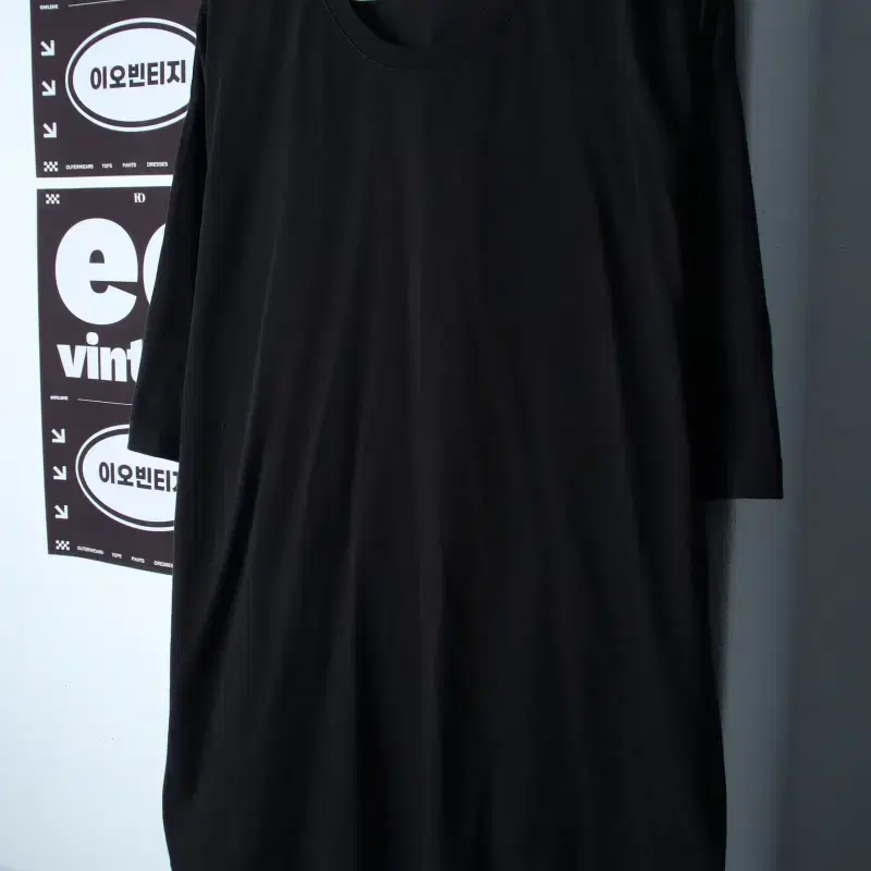 (3XL) 무신사 스탠다드 반팔 티셔츠 빅사이즈 무지 블랙-H35944