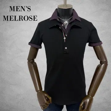 MEN'S MELROSE 반팔 피케 셔츠 페이크 레이어드 피케 셔츠