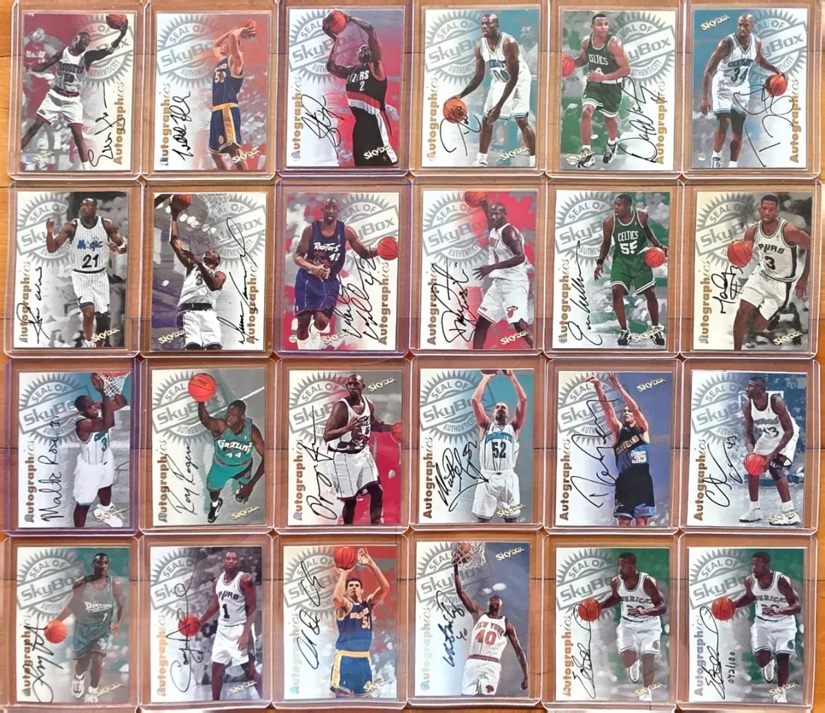 1998-99 SkyBox Autographics 친필 오토그래프 24장 일괄