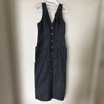 fetico 데님 원피스 V넥