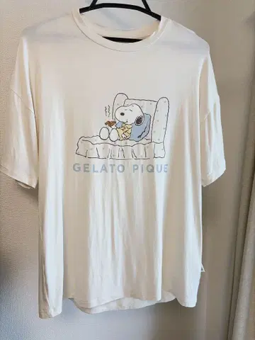 GELATO PIQUE 스누피 콜라보 룸웨어 티셔츠