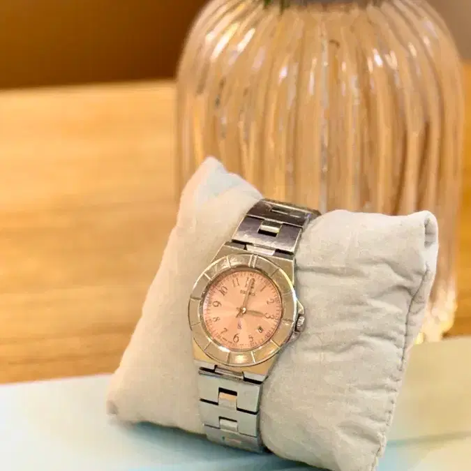 명품 Seiko 세이코 여성 시계 lk 루키아 데이트 핑크 레이디스