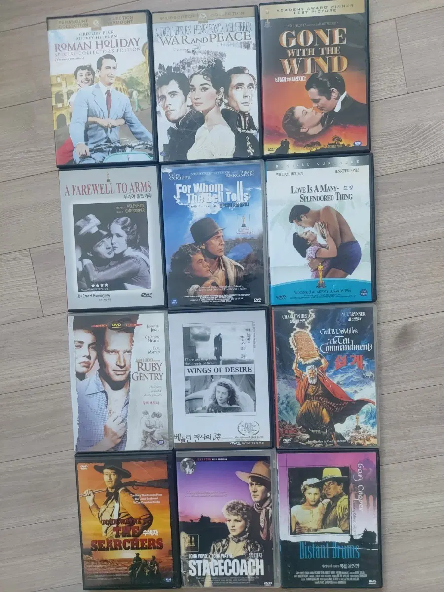 DVD 영화 12편 세트 로마의 휴일 등