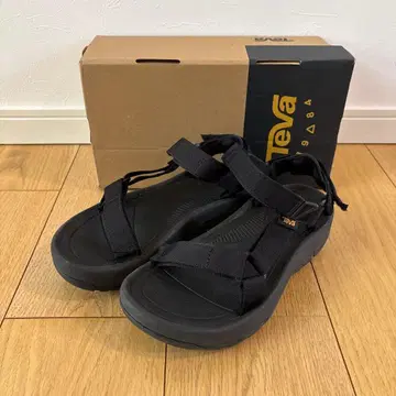 Teva 샌들 블랙 24cm 통굽 테바