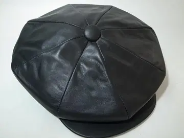 USA제 뉴욕 햇 Lambskin Big Apple 천연 가죽 빅 사이즈 블랙