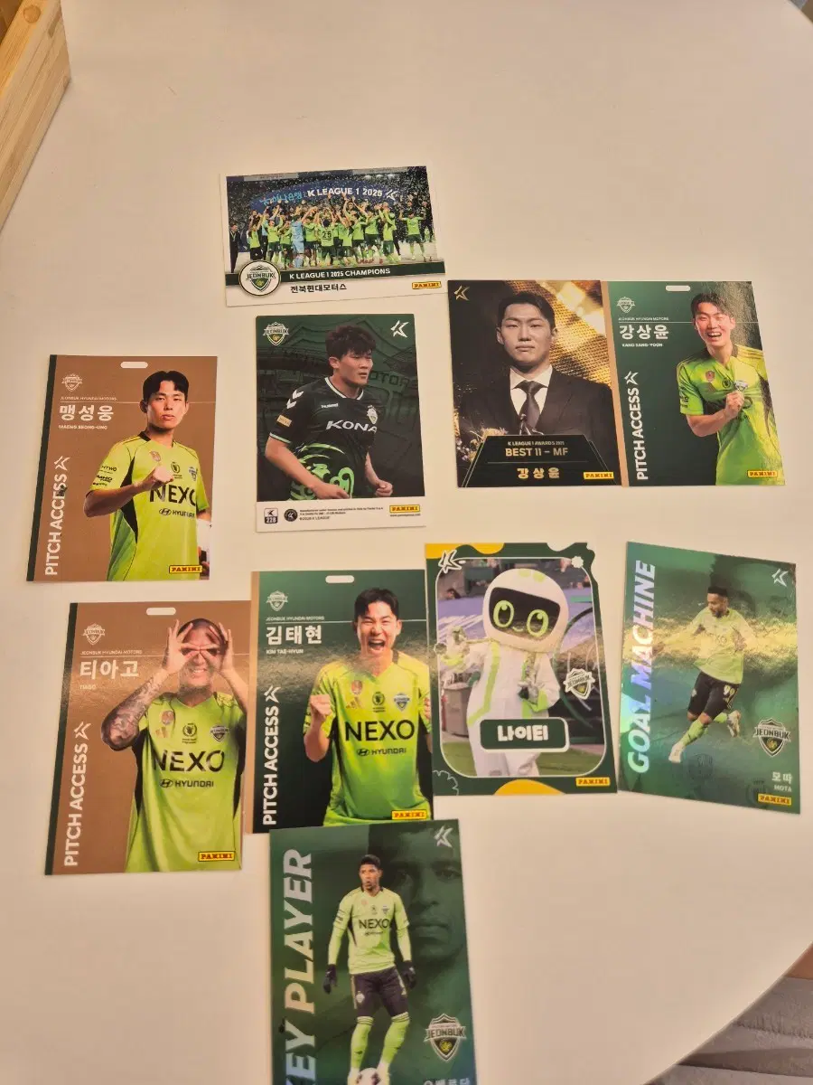 전북현대 26년 파니니카드 우승카드,김민재 포함!!