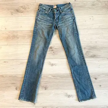 Levi's Red loop 로우라이즈 스트레이트 데님 W27 페이드
